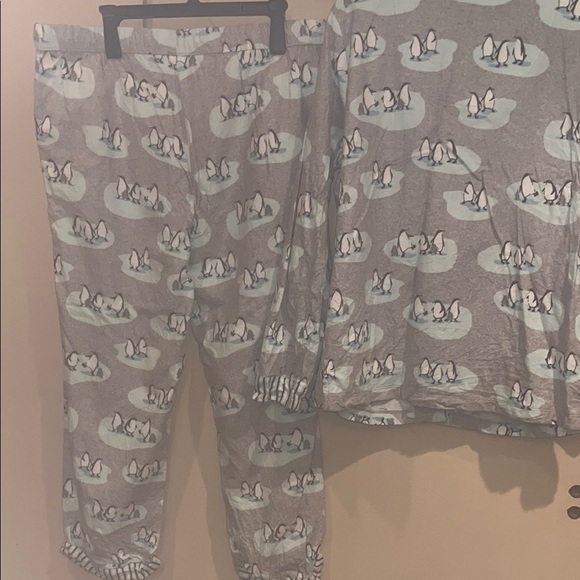Munki Munki flannel penguin print Pajamas - Gray size XL - Picture 10 of 13